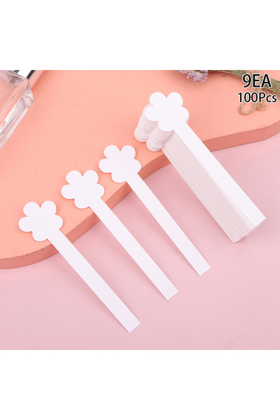 Choice1 9 قطع، 100 قطعة/عبوة، ورق اختبار ذو رأس دائري للعطور والزيوت العطرية