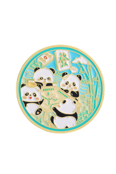 Choice دبابيس مينا بتصميم باندا صينية كرتونية، نمط 7، لعبة هوت بوت، لعبة ما ج...