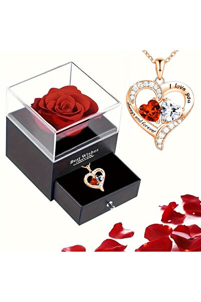 Choice1 Style 3 1 Set Romantic Red Roses Eternal Flower Gift Box - for Mother...