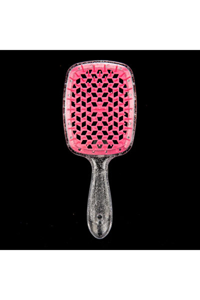 Choice Flash Silver Pink 1pcs Detangling Hair Brush Scalp Massage Combs Wide ...