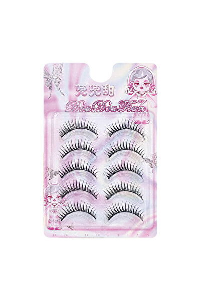 Choice 5 Pair 5 Pair Black One-Piece False Eyelashes Makeup Extensi Strip Las...