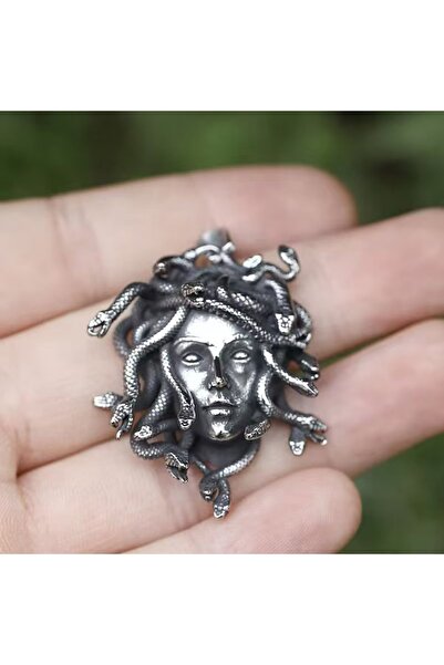 Choice قلادة ميدوسا رجالية بتصميم عتيق، إكسسوارات على شكل ثعبان، هدية مثالية ...