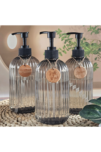 Choice 3 زجاجات بلاستيكية سعة 500 مل مزودة بمضخة صابون، قابلة لإعادة التعبئة،...