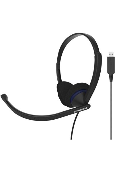 KOSS CS200 USB Headsets, On-Ear, Wired, Microphone, Black