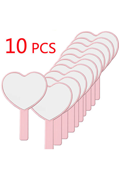 Choice ١٠ قطع من مرايا المكياج اليدوية اللطيفة على شكل قلب، ٥/١٠ قطع من مرايا...