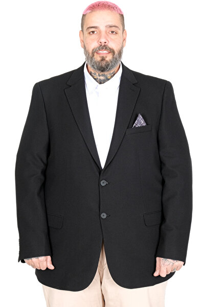 ModeXL Mode XL Large Size Men's Mendi Blazer Jacket 26020 Black
