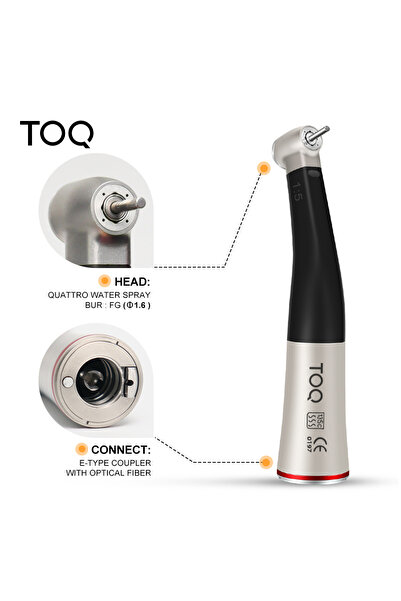 Choice 2 X95L Dental Red Ring Contra Angle Low Speed Handpiece 1:5 Fiber Opti...