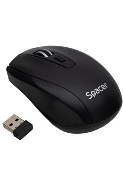 Spacer SPMO-WS-BK-04 – Mouse wireless 2.4 GHz, optic, 1600 DPI, 3 butoane + s...