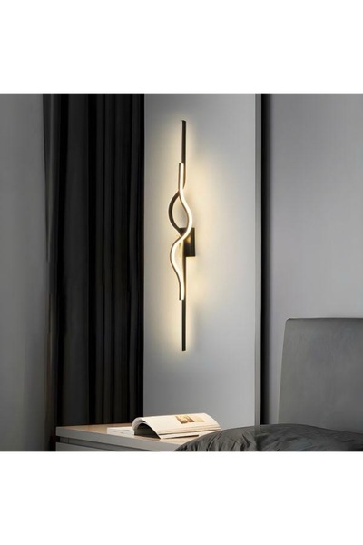 MİNEL DEKOR LED LIGHTING Minel Dekor Lighting Applique Mica Model 70 cm Gray