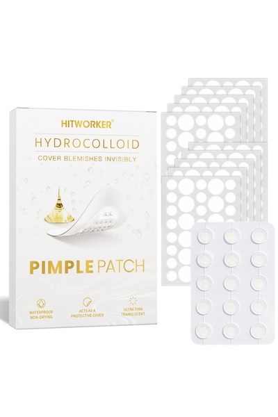 Choice مجموعة متعددة من 375 قطعة من لصقات حب الشباب الهيدروكولويدية - أغطية ب...