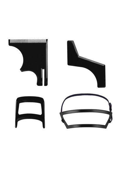 Choice أسود، 4 قطع، 2/4 قطع، أمشاط تشذيب شعر اللحية للرجال، بلاستيك، أداة تجم...