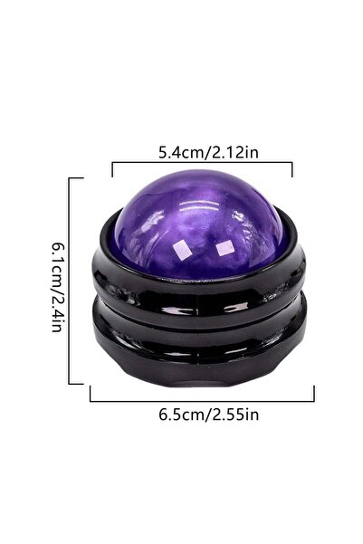 Choice Purple ball Mini Manual Therapy Body Massager Ball 360 Degree Spin Des...