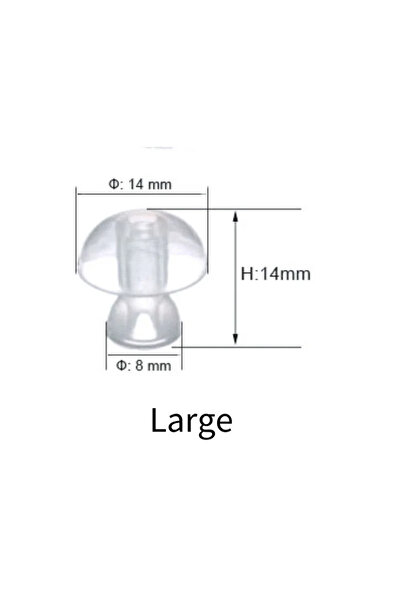 Choice 10PCS size L 10pcs Ear Cap Cushion for Hearing Aid Earphone in-Ear Ear...