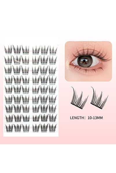 Choice1 C LX-10FJQJ 60Clusters Self-Adhesive Lash Extensi 10-13mm Featherligh...