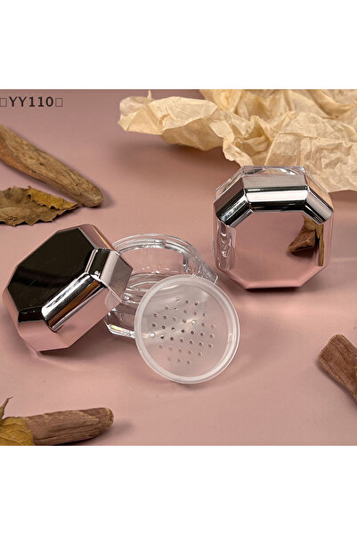 JETTING 〔YY110〕 علبة بودرة صغيرة محمولة سعة 8 غرام، مصنوعة من البلاستيك، فارغ...