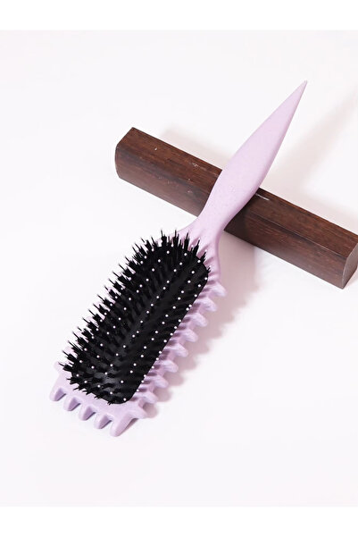 Choice مشط تدليك فروة الرأس مزود بوسادة هوائية أمان أرجوانية اللون، قطعة واحد...