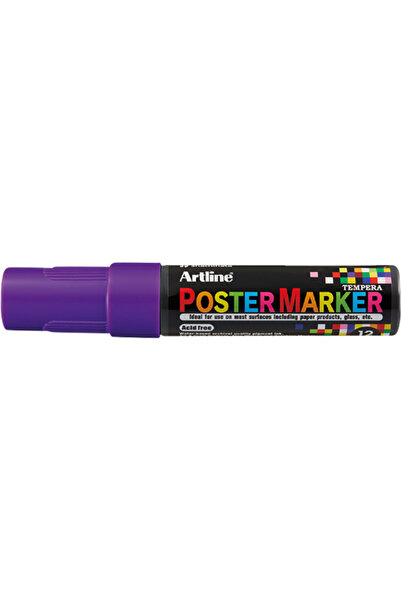 artline ARTLINE poster marker, plastic body, beveled tip 12mm - purple