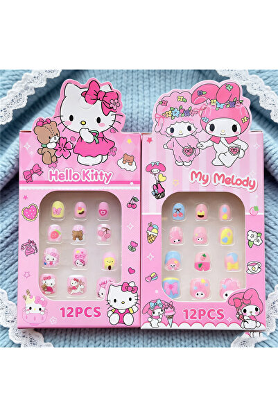 Choice J004-C أظافر سانريو للأطفال ثلاثية الأبعاد قابلة للارتداء، ملصقات تزيي...