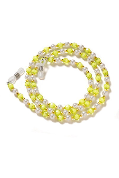 Hurtel Lanț pentru pandantiv cu mărgele de ochelari verde