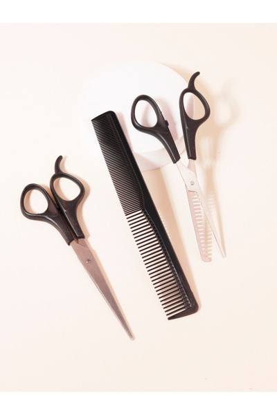 Choice مجموعة مقصات من 3 قطع من pukuan02JSSJT - مناسبة لتخفيف وتصفيف الشعر - ...