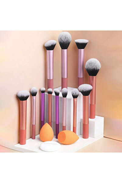 choice2 15pcs-1 12pcs Makeup Brush Kit Soft Synthetic Hair Make Up Brushes Fo...