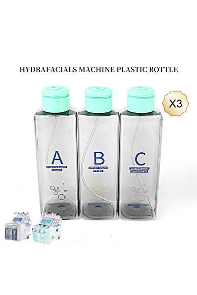 Choice زجاجات بلاستيكية سعة 500 مل من نوع ABC، 3 زجاجات، لأجهزة تجميل H2O2 (ب...