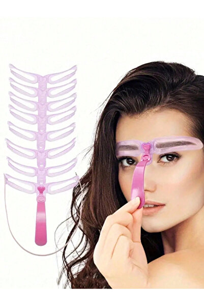 Choice 8Pcs-Pink 8Pcs Reusable Eyebrow Stencils,Eyebrow Shaping Kit,Eyebrow M...