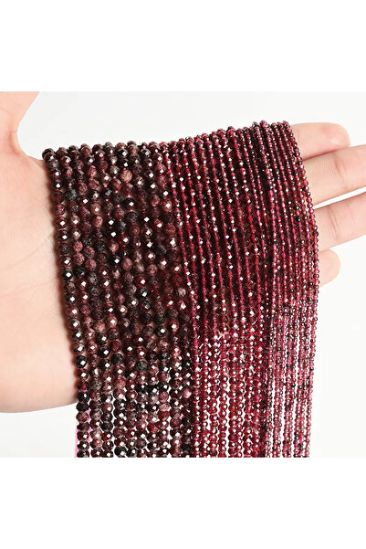 Choice27 3mm Garnet 2 3 4mm Natural Stone Faceted Mixed Tourmaline Bead Loose...