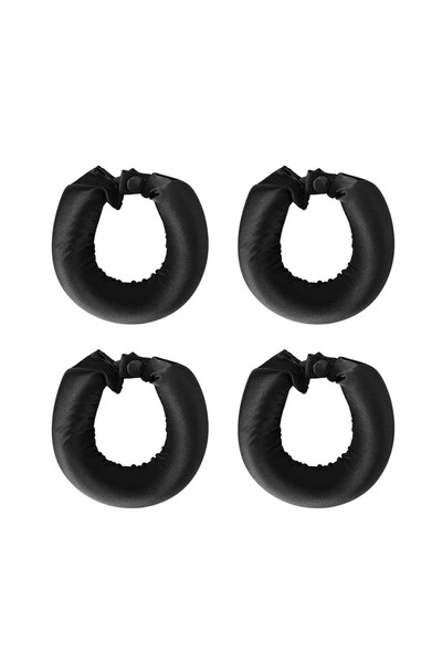 Choice 4 قطع من بكرات تجعيد الشعر السوداء بدون حرارة، مصنوعة من الساتان، مثال...