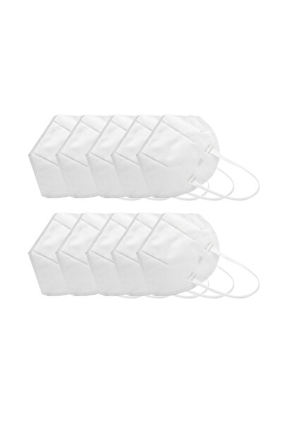 Choice 10 قطع من كمامات N95 الواقية للاستخدام مرة واحدة، تحمي من الغبار والرذاذ.