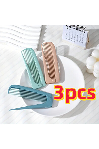 Choice 3 قطع من أمشاط السفر القابلة للطي - مشط جيب محمول مضاد للكهرباء الساكن...