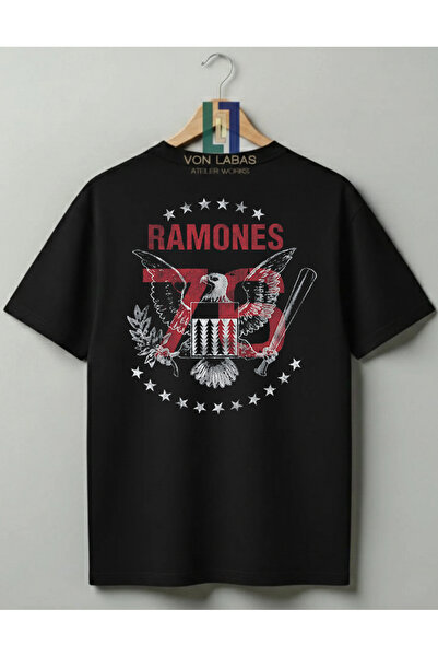 Grafftee Clothing Ramones Retro Rock Band Design Premium 100% Cotton Unisex T...