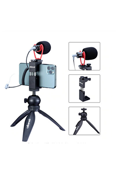 ulanzi Kit vlog mini trepied MT-03+suport smartphone ST-2S si microfon Sairen...