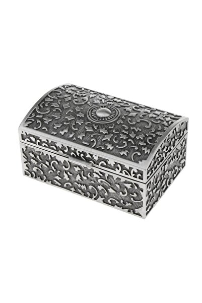 Choice L Metal Vintage Jewelry Box Rectangle Zinc Alloy Trinket Treasure Ches...