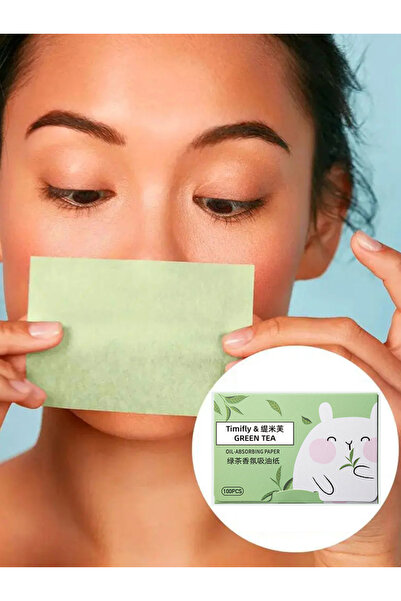Choice green 100Pcs/box Face Cleanser Oil Control Oil Absorbing Paper For Fac...