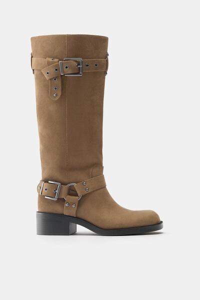 Pull & Bear Yüksek kesim biker bot