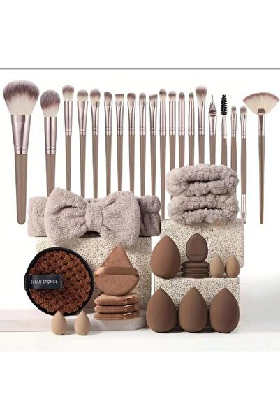 Choice مجموعة أدوات تجميل مكونة من 40 قطعة، تشمل غسول الوجه، إسفنجة مكياج، مج...