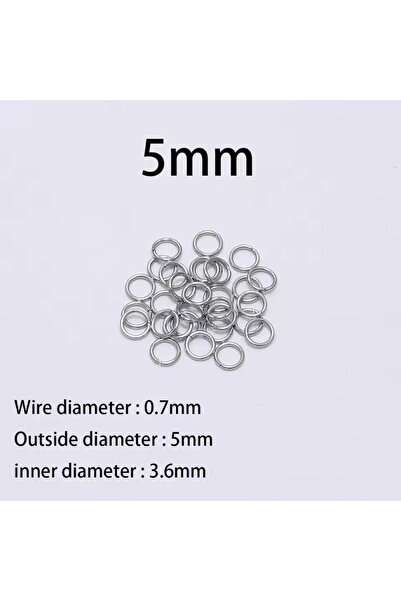 Choice 0.7 × 5 مم، 200 قطعة، حلقات وصل من الفولاذ المقاوم للصدأ، حلقات مفردة ...