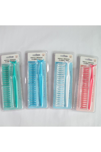 Choice ألوان عشوائية، 20 قطعة من أعواد تنظيف الأسنان القابلة للاستبدال، أعواد...