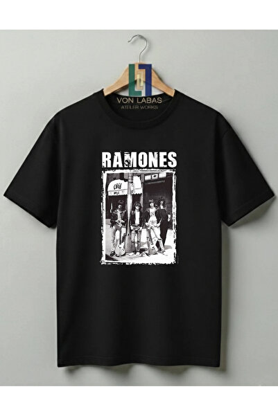 Grafftee Clothing Ramones Retro Rock Band Design Premium 100% Cotton Unisex T...