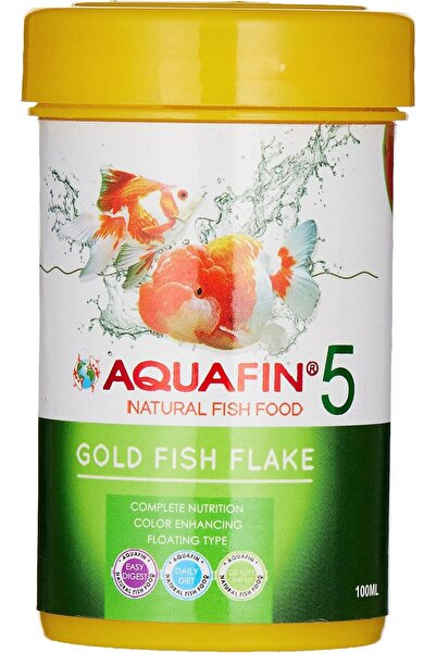 AQUAFIN رقائق كي دبليو زون الذهبية، غذاء أساسي طبيعي معزز للألوان لأسماك الزي...
