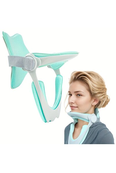 Choice وسادة دعم رقبة مريحة باللون الأخضر مع حزام قابل للتعديل • مصنوعة من ال...