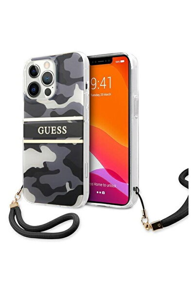 Guess GUHCP13LKCABBK iPhone 13 Pro / 13 6.1" black/black hardcase Camo S...