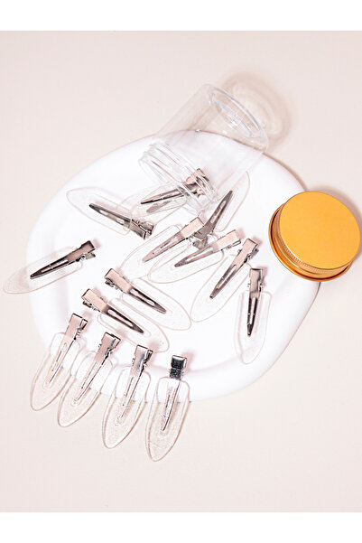 Choice علبة مشابك شعر شفافة بدون خياطة من guangzi15toumingLHJ، تحتوي على 15 ق...