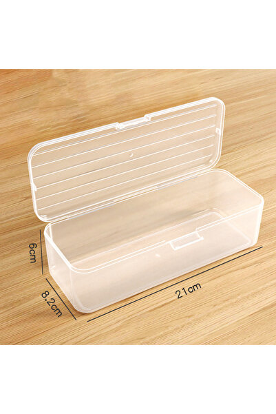 Choice L Transparent 2 Sizes Cosmetic Storage Box Transparent Plastic Pen Hol...