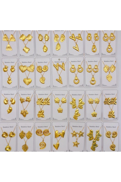 Choice 3Sets 50cm Mix Style 3/6/8/10/12Sets Fashion Stainless Steel Earrings ...