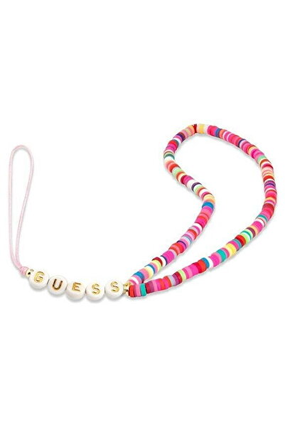 Guess pendant GUSTGMPP Phone Strap multicolor pink/multicolor pink Heishi Beads