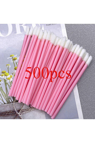 Choice 500pcs LipBrush Pink 500pcs Lip Brush Eyelash Wands Applicators Dispos...