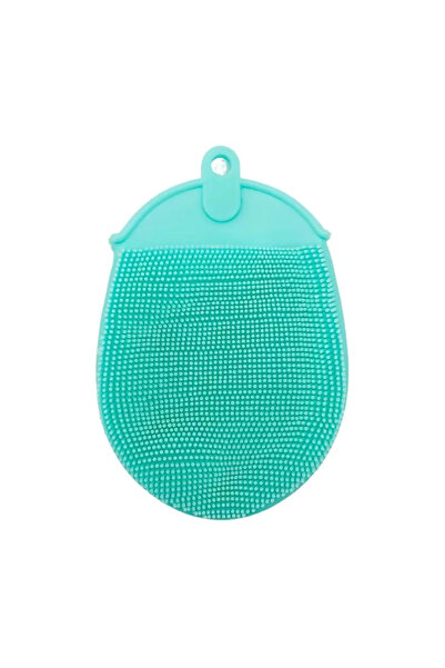 Choice فرشاة تدليك سيليكون خضراء من قطعة واحدة مع خطاف، قفازات استحمام ناعمة ...