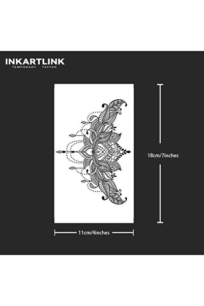 Choice 936-1118XL وشم مؤقت على شكل زهرة اللوتس من هاينا، يدوم حتى 15 يومًا، ت...